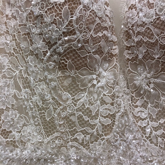 Ella Rosa Beaded Tulle Wedding Gown - Picture 7 of 8